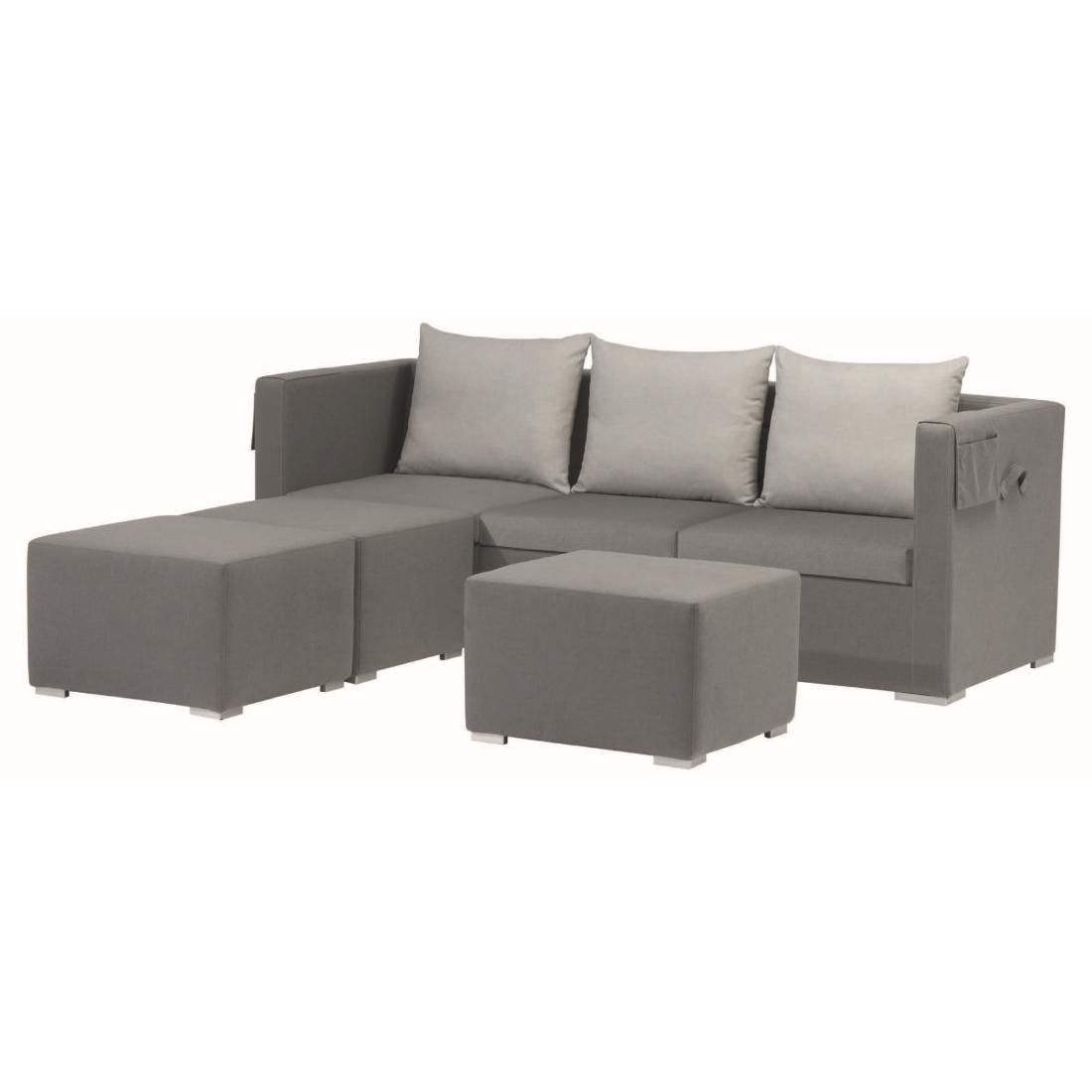 Zebra Jack Loungeset inkl. Loungetisch Textilgewebe
