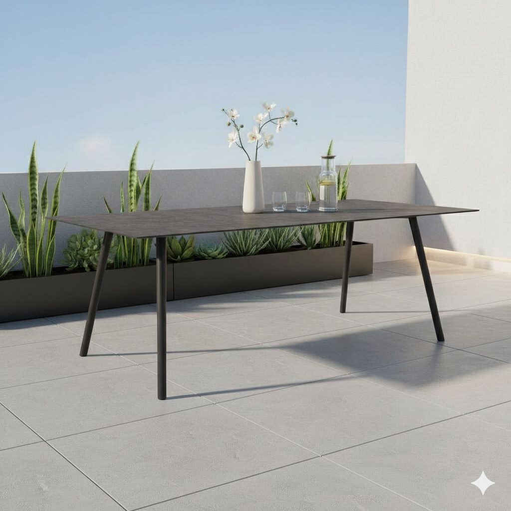 Stern Interno Gartentisch 220x100cm Aluminium/Silverstar 2.0