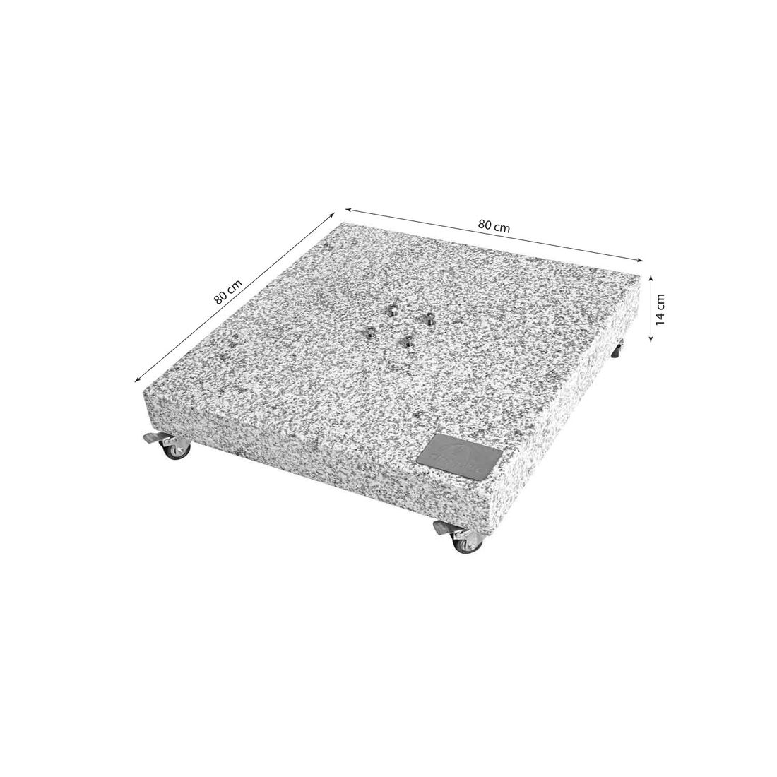 Doppler Granitsockel 140kg mit Rollen für Ampelschirm Expert LK120/M10