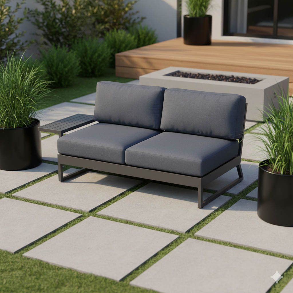 Kettler Ocean Skid Platform Gartenloungesofa Aluminium/Agora