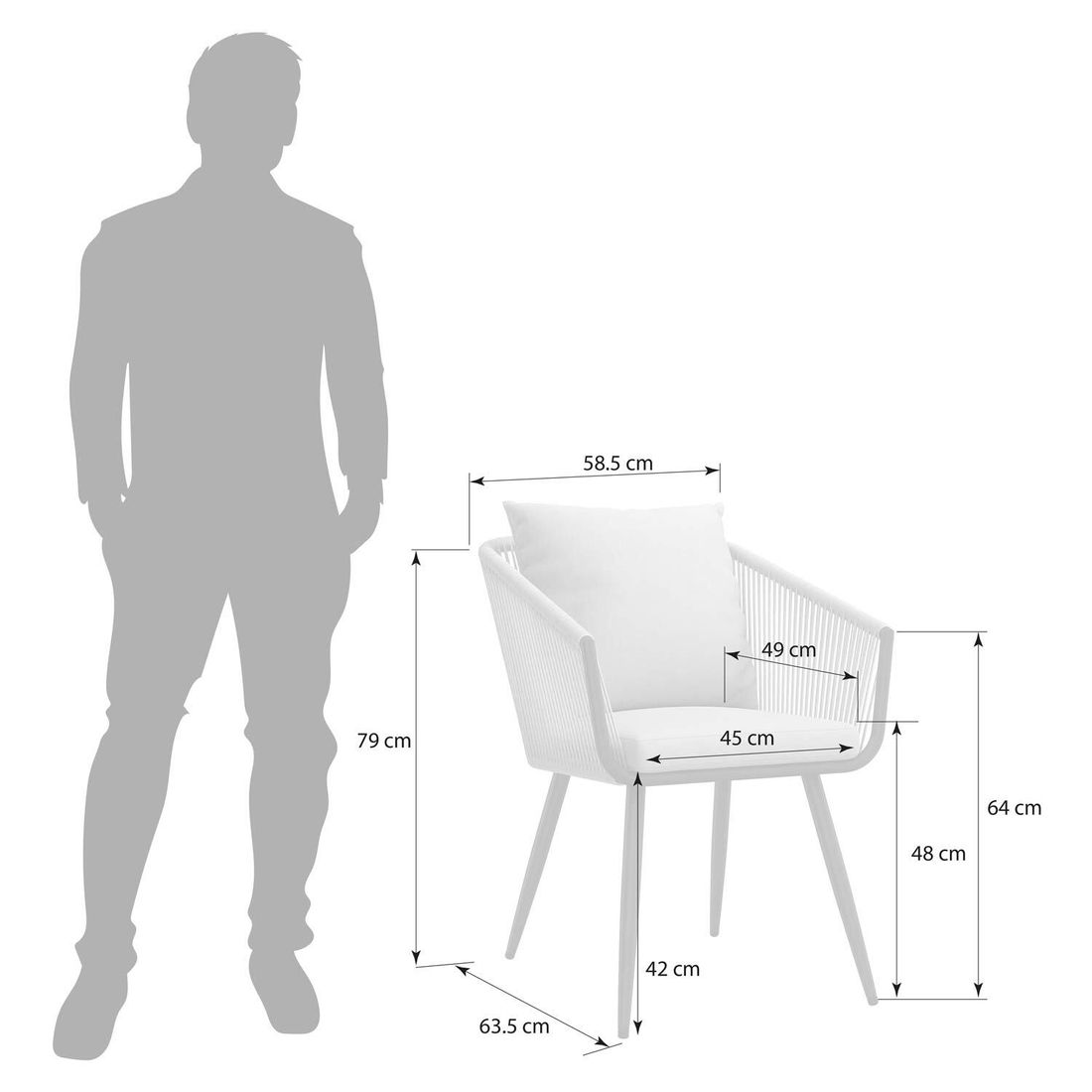 OUTLIV. Alex Gartenmöbel-Set XXL (10 Plätze) Tisch 200/320x100,5cm