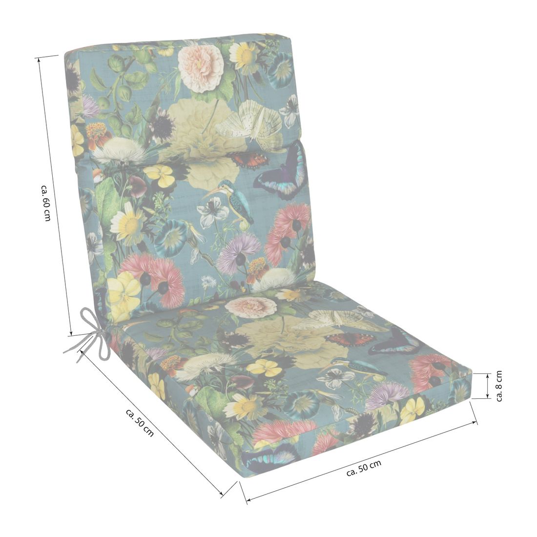 KETTtex Florida Gartenstuhlauflage Mittellehner 50x110cm Acryl