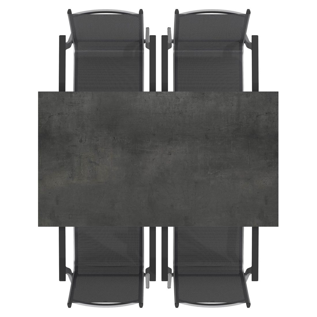 Kettler Basic Plus Gartenmöbel-Set M (4 Plätze) Tisch 160x90cm