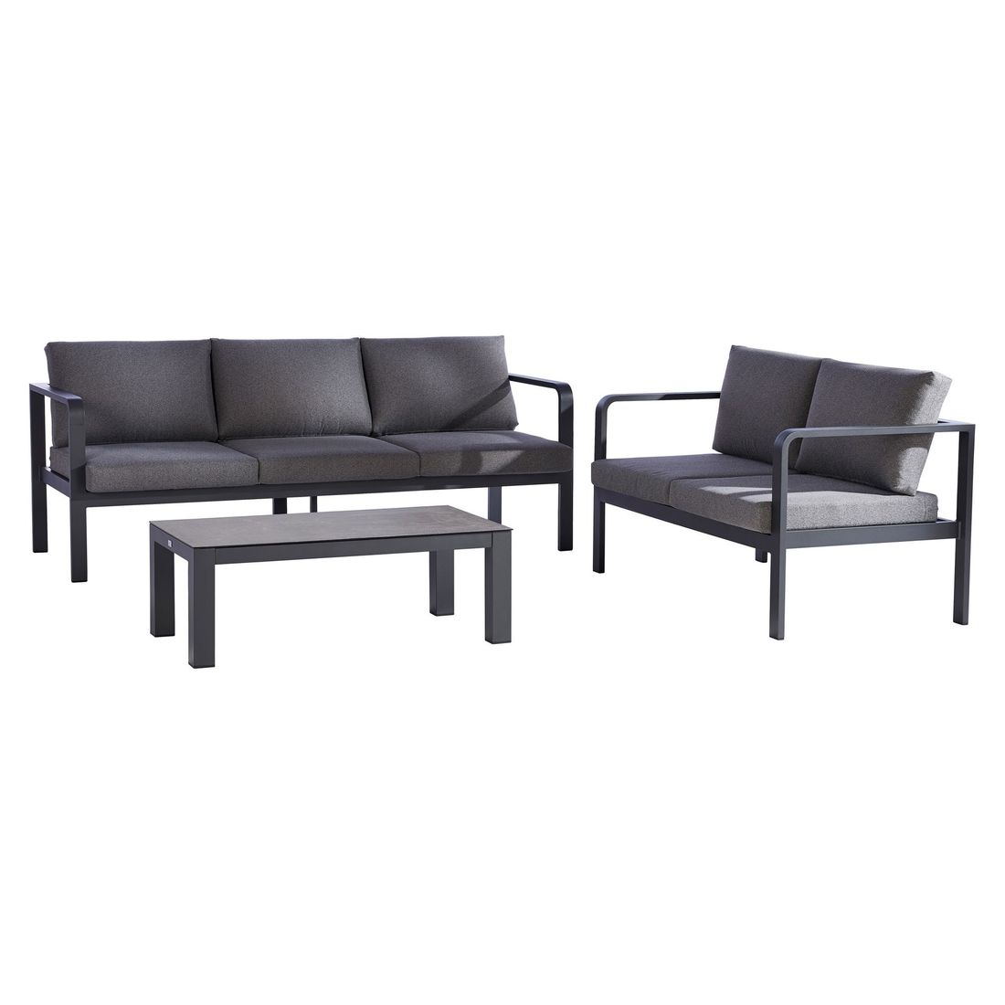 Best Cleveland Loungeset inkl. Loungetisch Aluminium/Polster