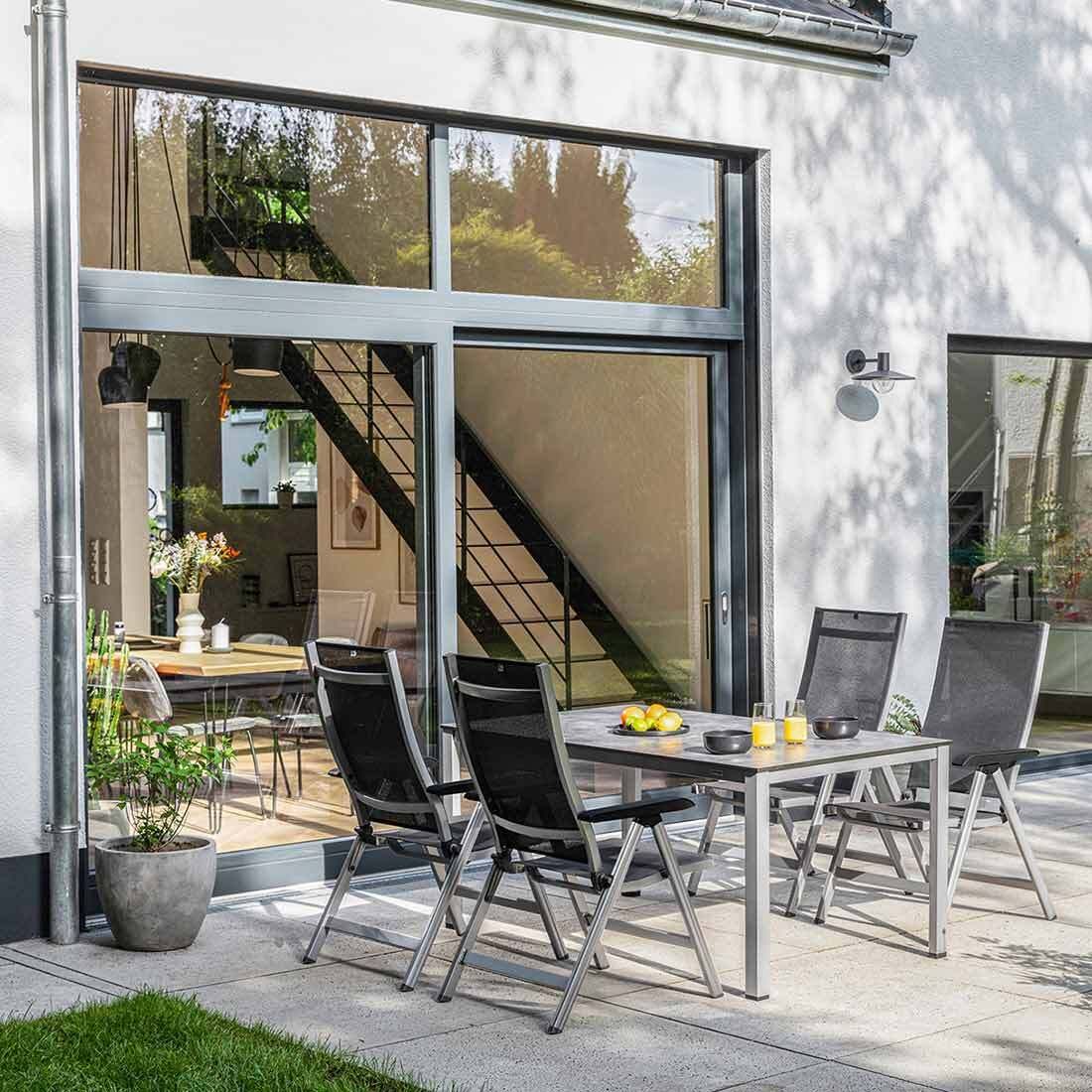 Kettler Basic+ Premium Gartenmöbel-Set M (4 Plätze) Tisch 160x95cm