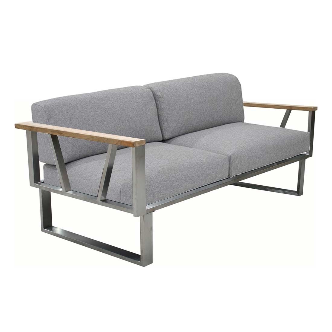 Zebra Belvedere Gartenloungesofa Edelstahl/Olefin