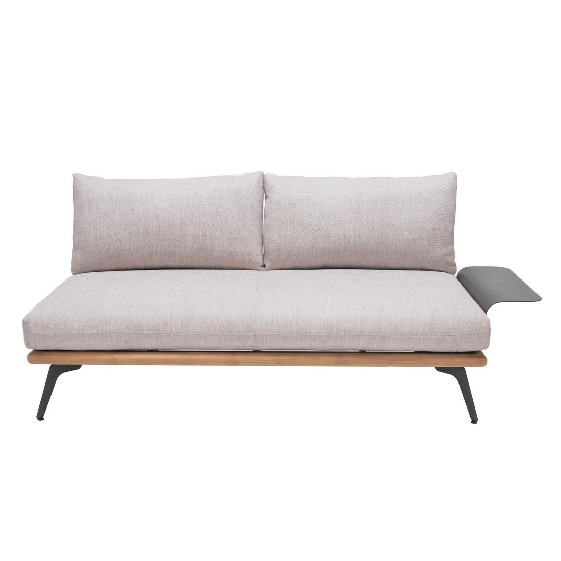LifestyleGarden Pearl Ecklounge inkl. Loungetisch Aluminium/Teak/Olefin
