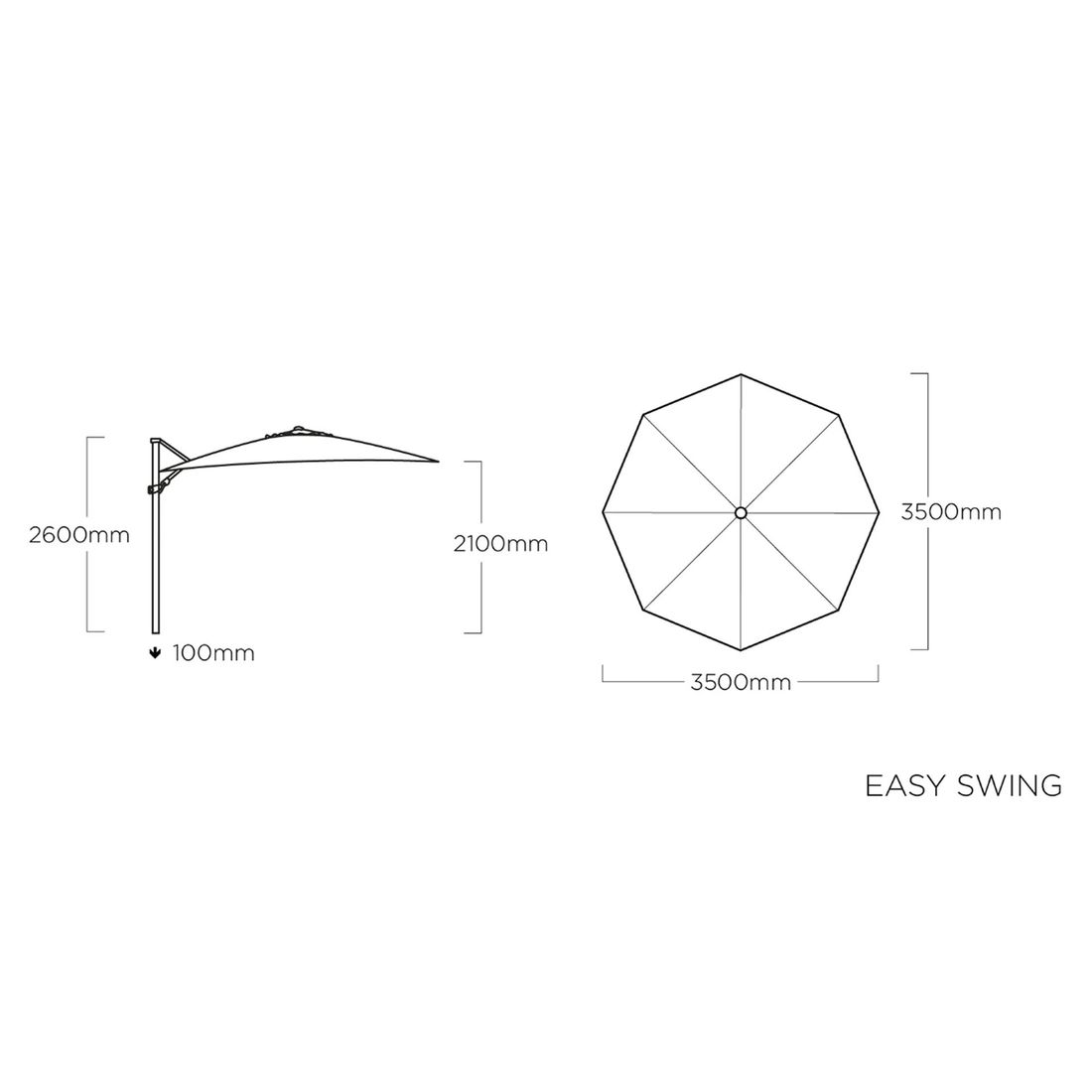 Kettler Easy Swing Ampelschirm