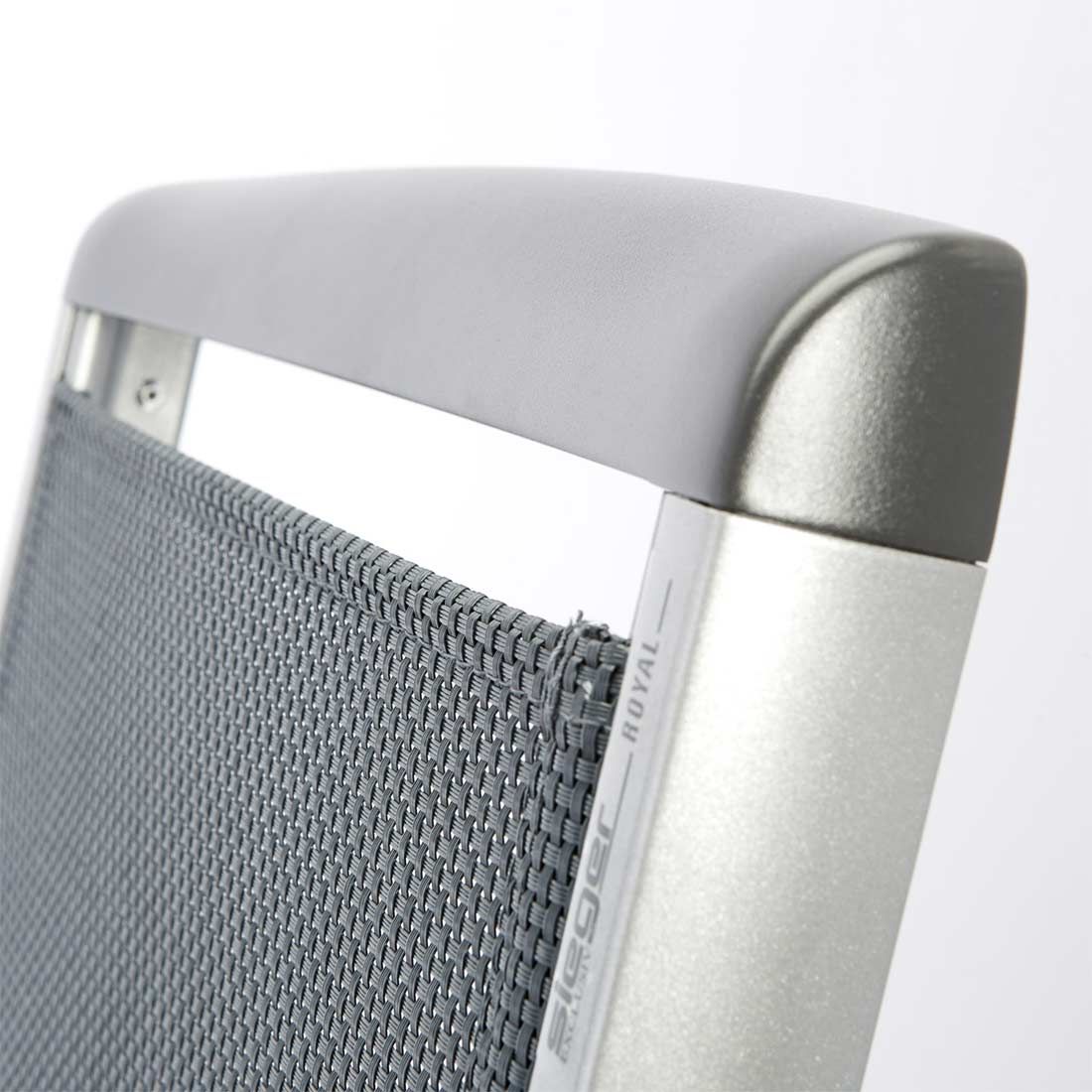 Sieger Royal Klappsessel verstellbar Aluminium/Textilene
