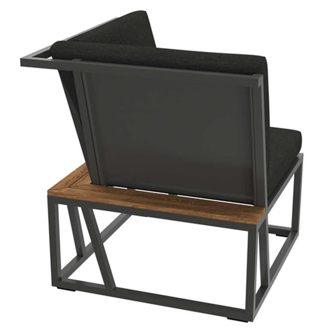 Sieger Havanna Eck-/Endmodul Aluminium/Sunproof
