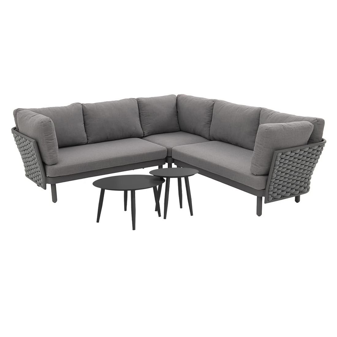 OUTLIV. Leon Ecklounge inkl. Loungetisch Aluminium/Rope/Acryl