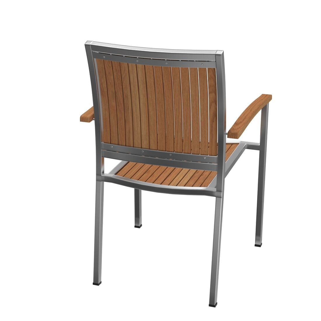 OUTLIV. Pasadena Stapelsessel Edelstahl/Teak