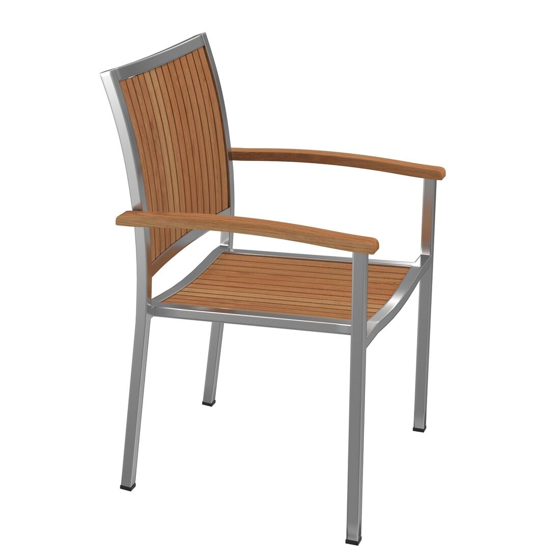 OUTLIV. Pasadena Stapelsessel Edelstahl/Teak