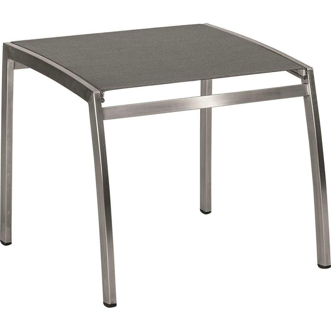Stern Cardiff Hocker Edelstahl/Textilene gepolstert