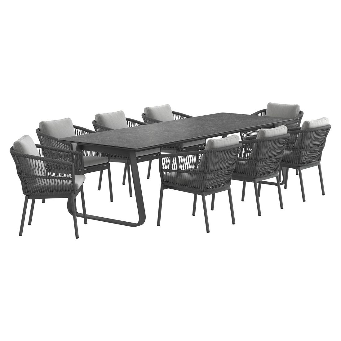 OUTLIV. Alicante Gartenmöbel-Set XL (8 Plätze) Tisch 280x100cm