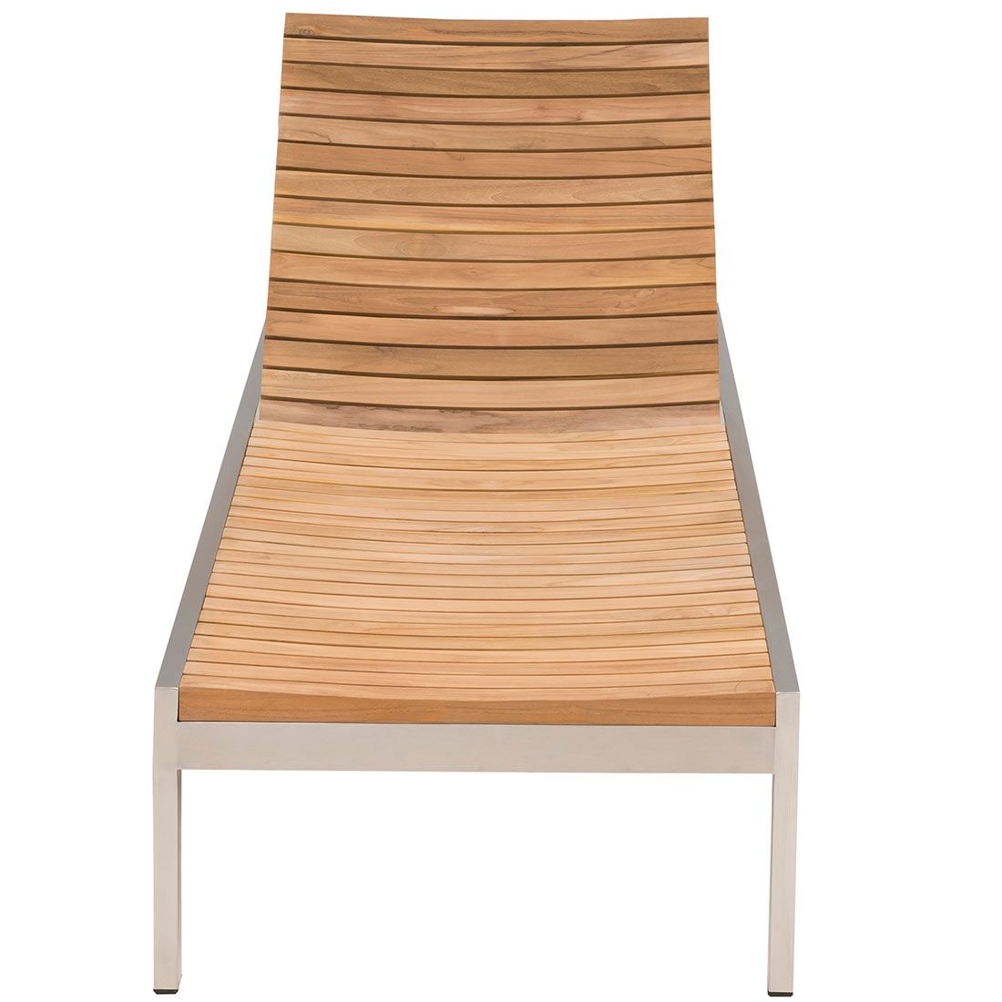 OUTLIV. Pasadena Gartenliege verstellbar Edelstahl/Teak