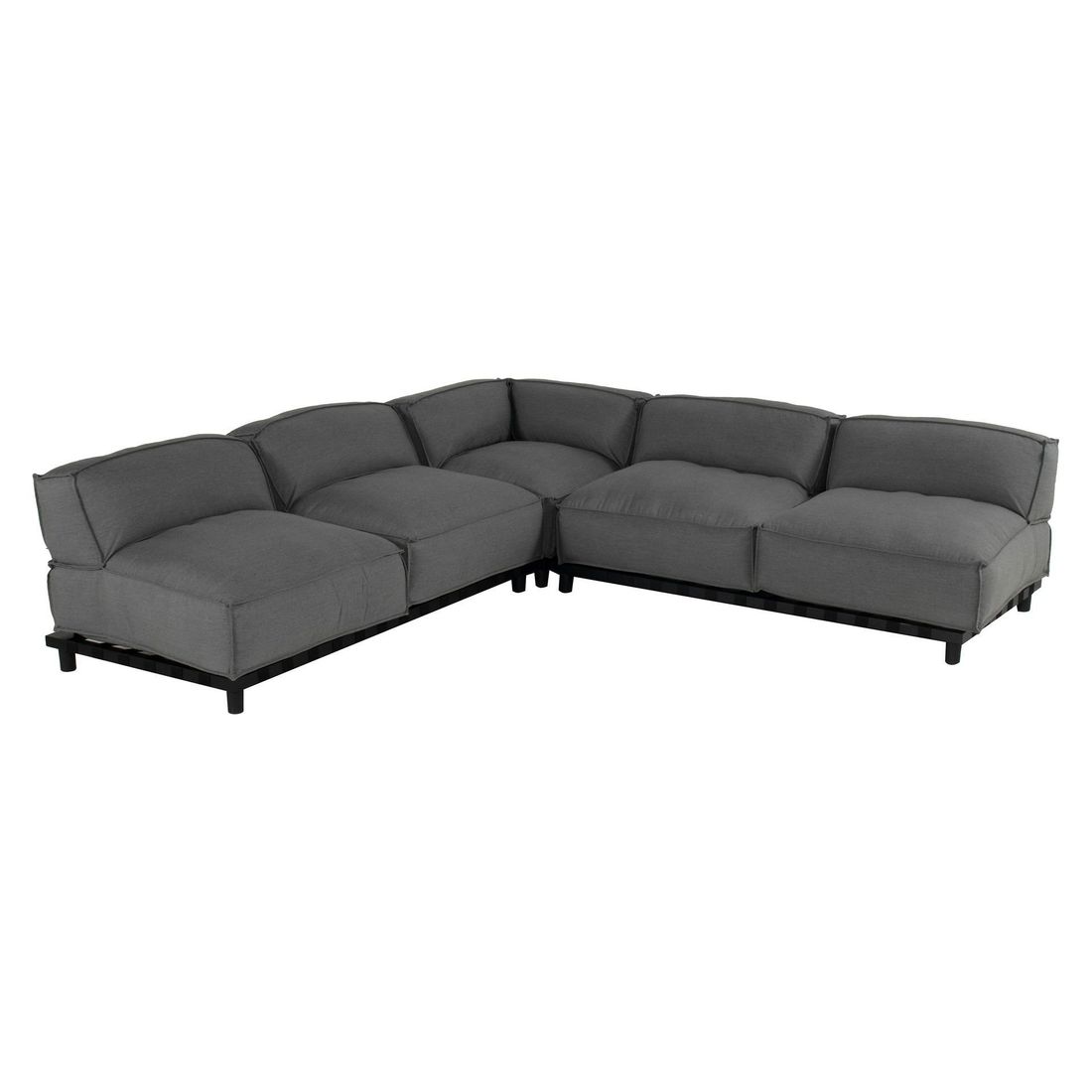 SCHÖNER WOHNEN-Kollektion Vlieland Ecklounge Aluminium/Sunbrella