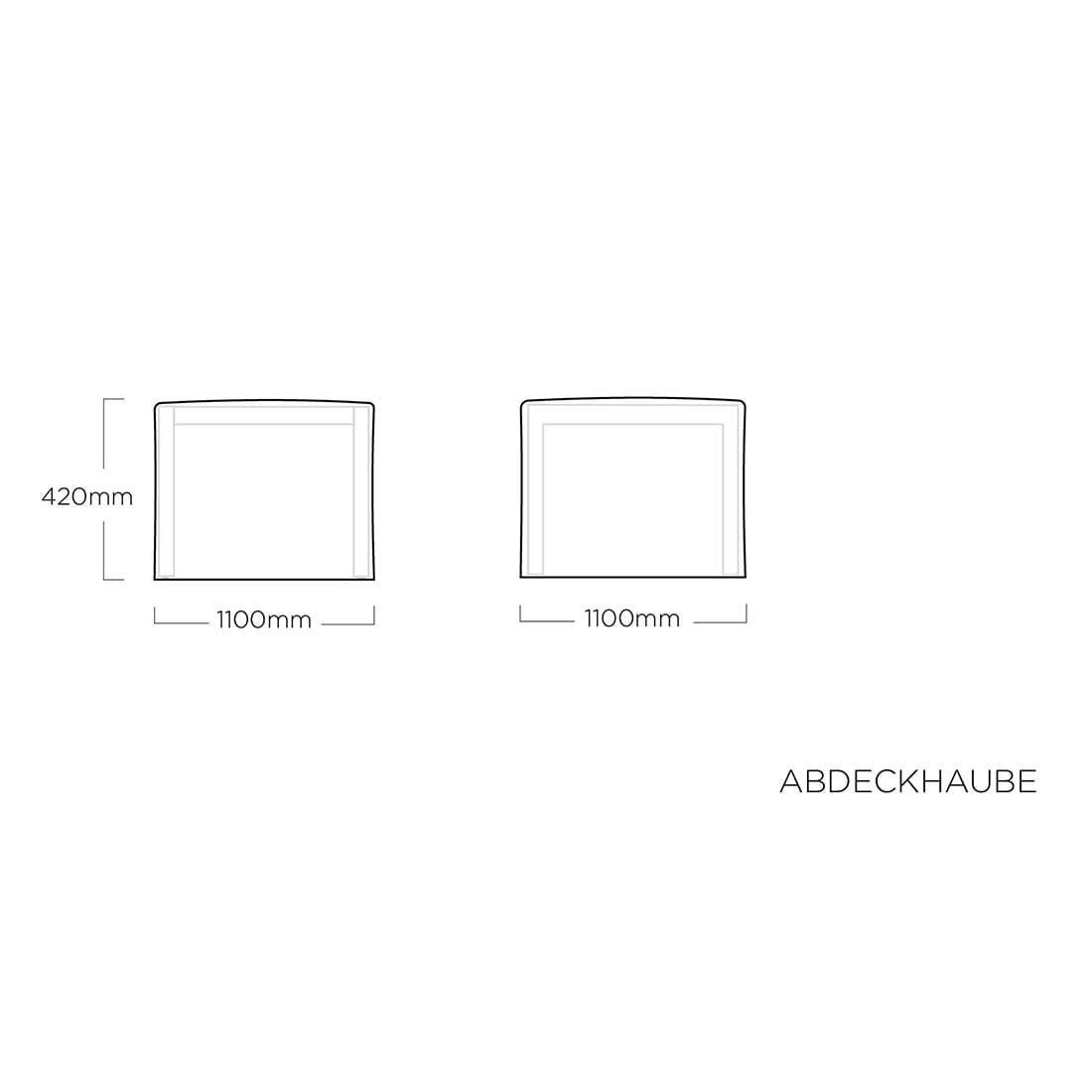 Kettler Royal Abdeckhaube für Hocker 110x110x42cm