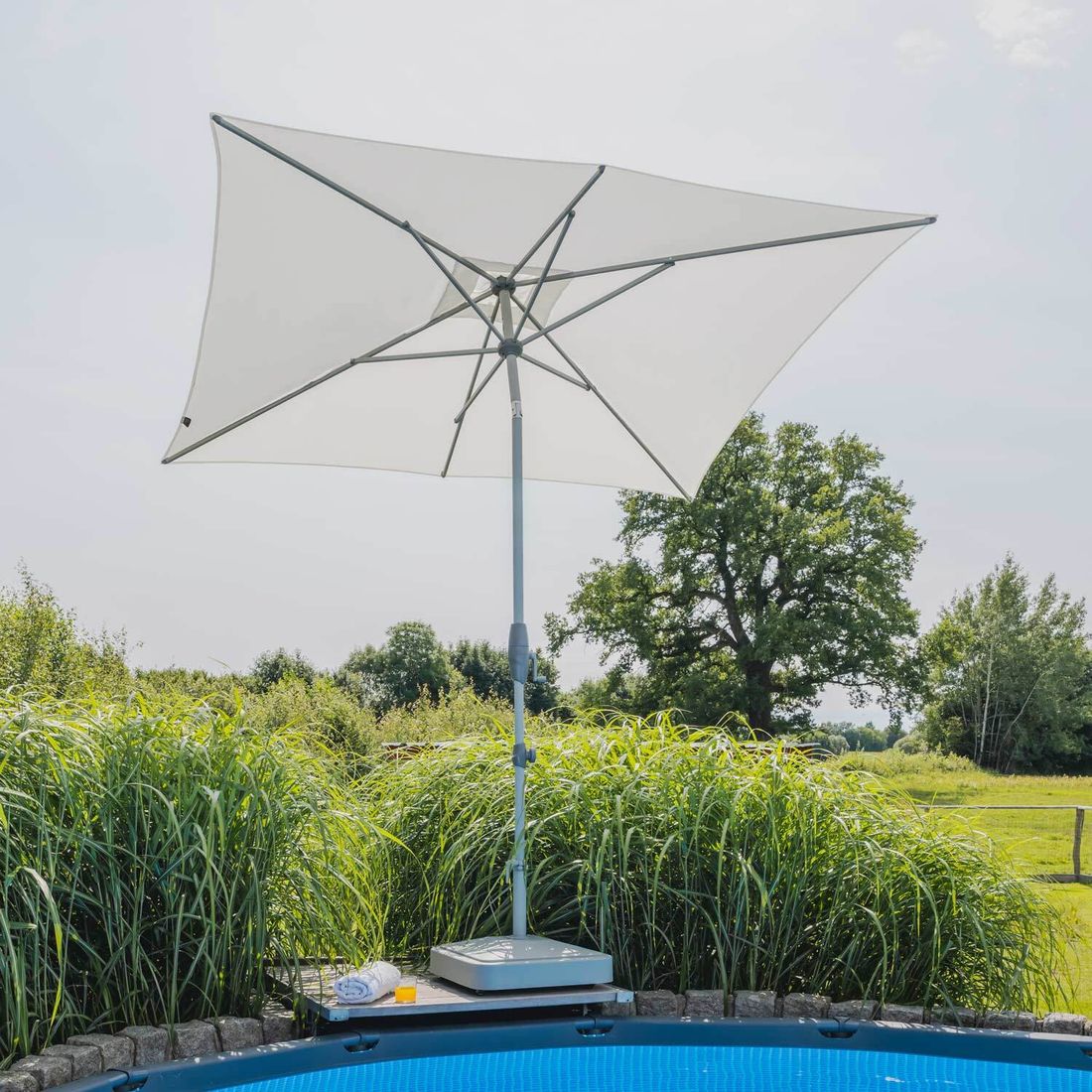 Suncomfort Shell Turn Mittelstockschirm 250x200cm