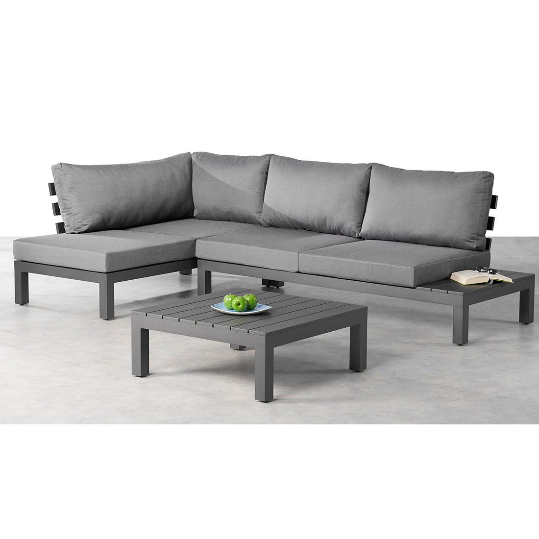 Best Luanda Ecklounge inkl. Loungetisch Aluminium/Sensotex