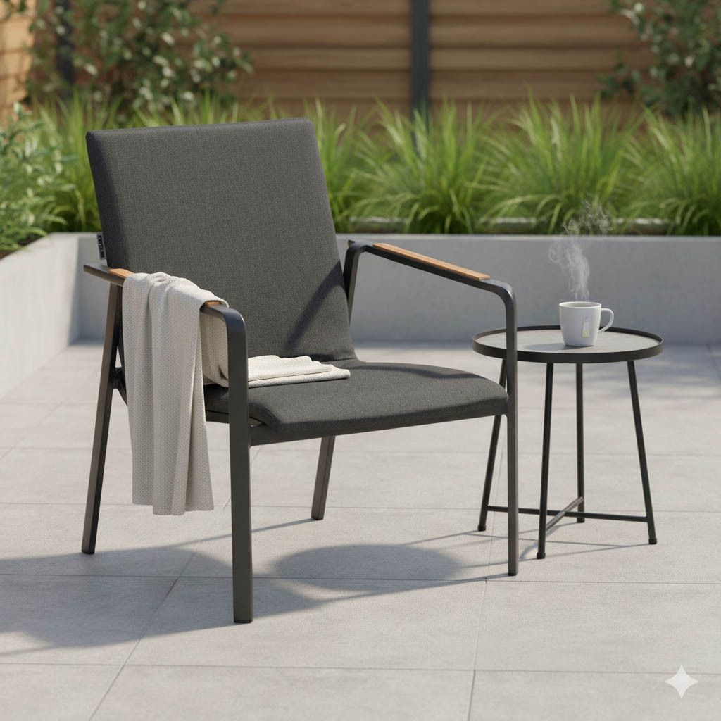 Kettler Diamond Loungesessel Aluminium/Sunbrella