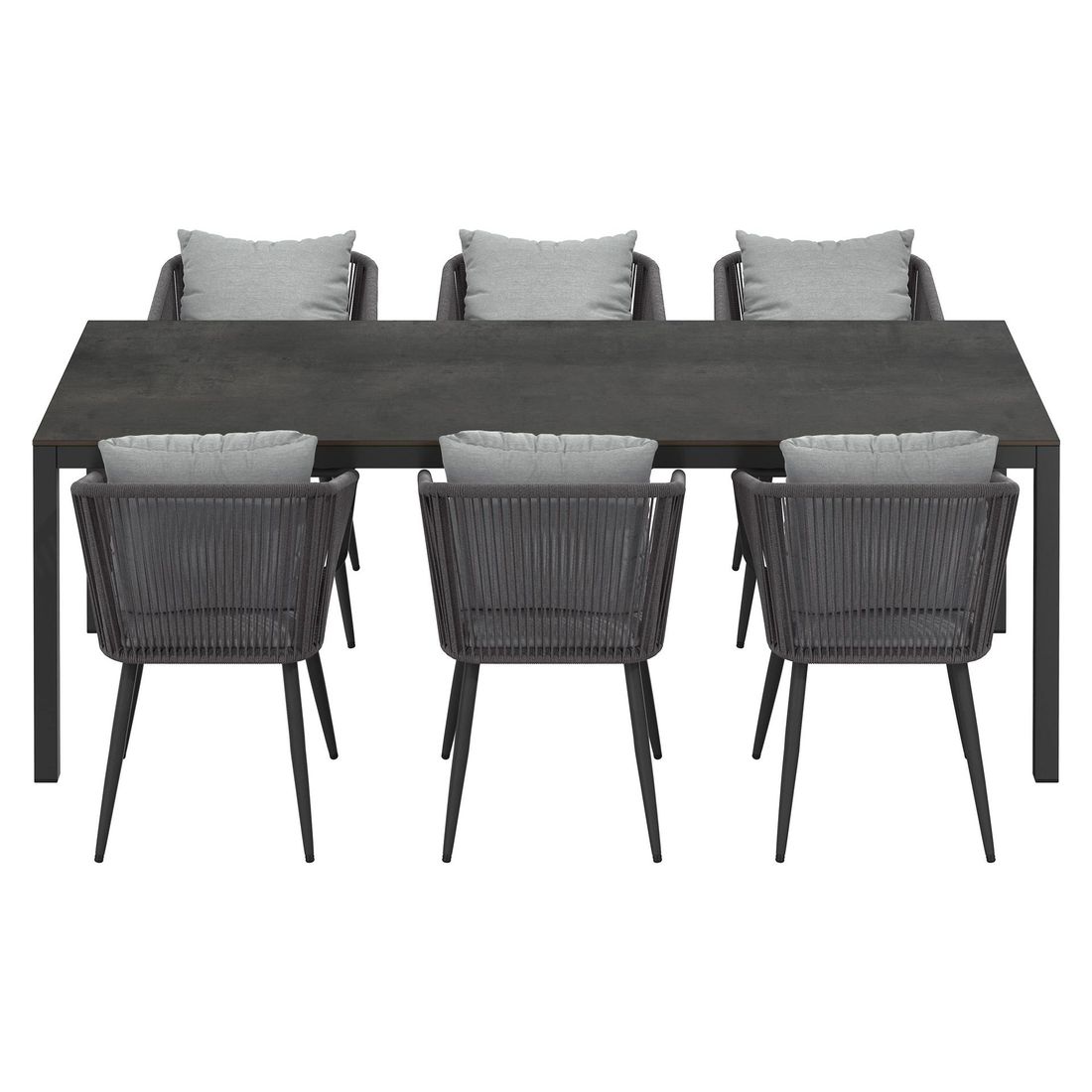 OUTLIV. Alex Gartenmöbel-Set L (6 Plätze) Tisch 220x100cm