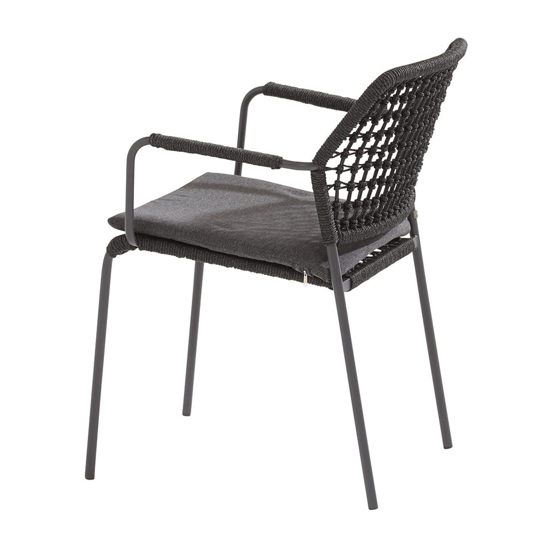 4Seasons Barista Stapelsessel Aluminium/Rope