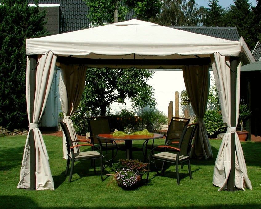 LECO 4er-Set Seitenteile für Pavillon SAHARA 300x400cm