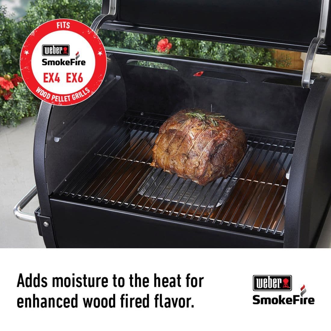Weber Wet-Smoke-Kit Aluminiumschalen mit Gestell