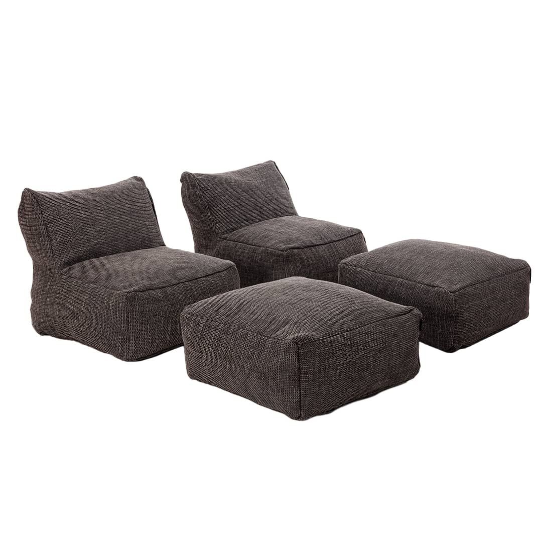 ROOLF Living Loungesesselset inkl. Hocker
