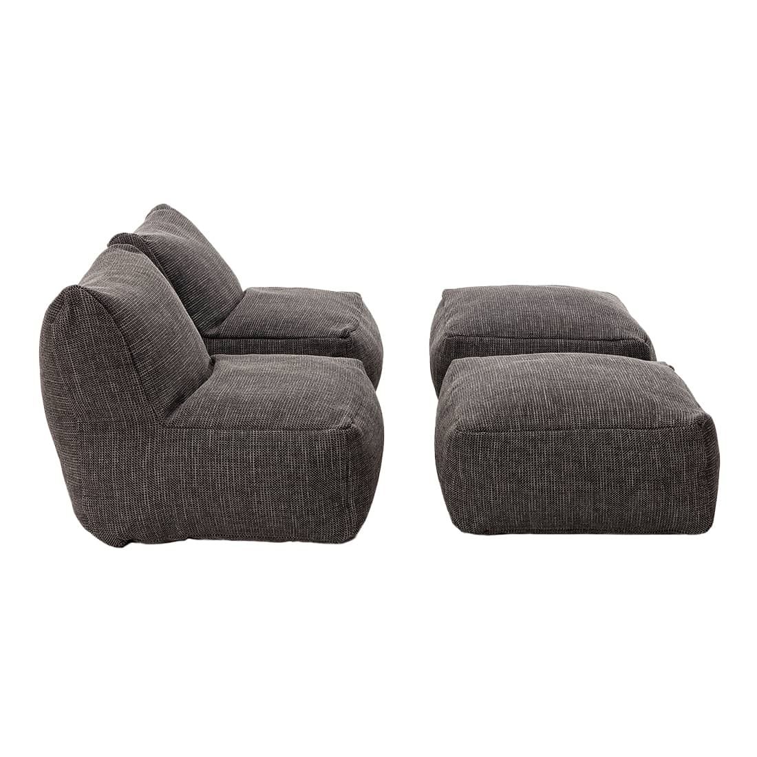 ROOLF Living Loungesesselset inkl. Hocker