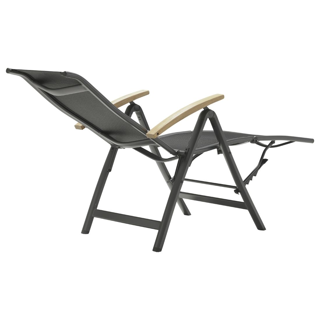Hartman Alice Komfort-Relaxsessel Aluminium/Textilene mit Teak-Armlehnen