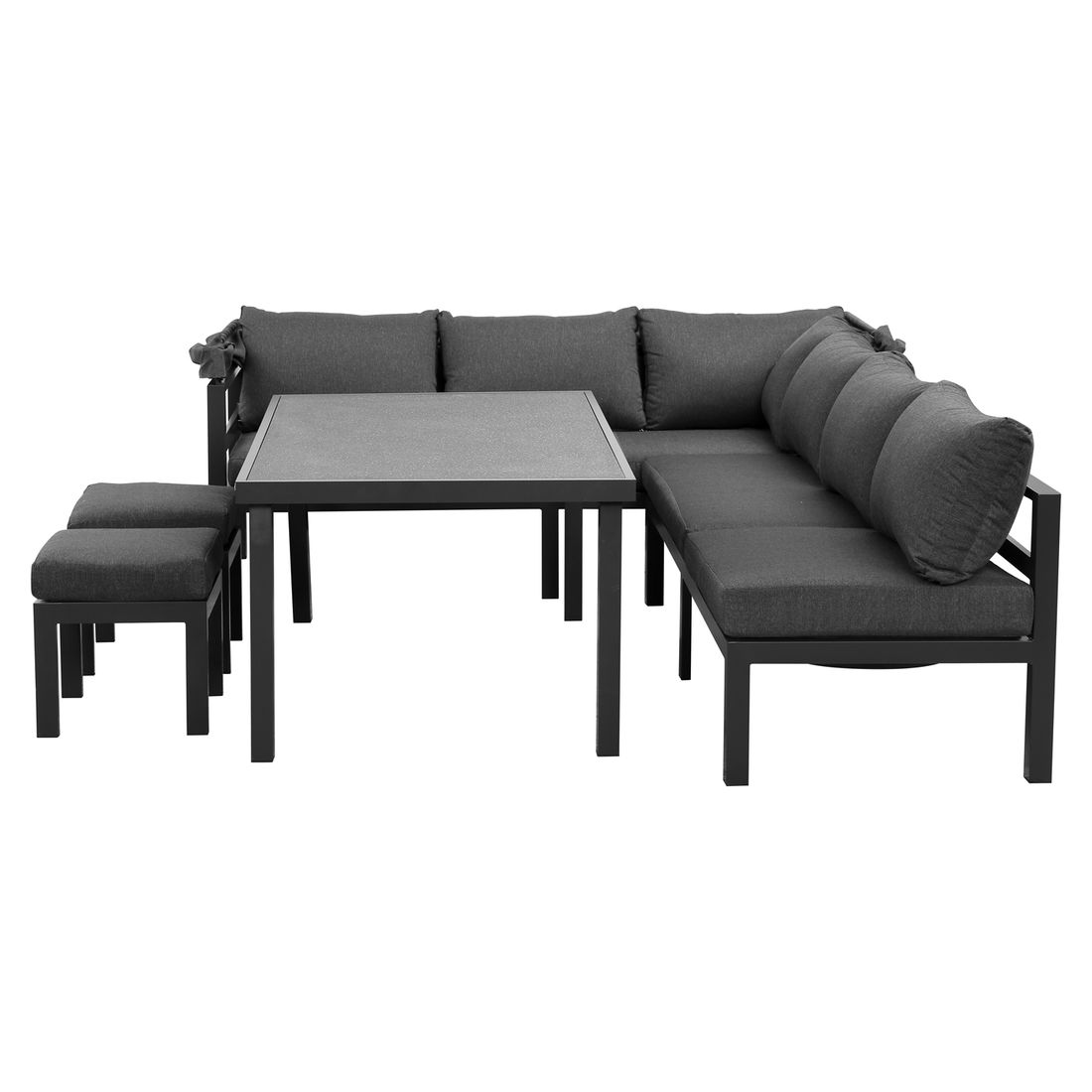 OUTLIV. Anzio Dininglounge Tisch 150x90cm Aluminium/Spunpolyester