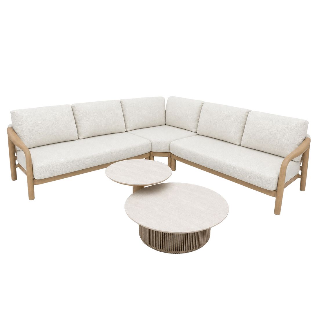 OUTLIV. Tampa Ecklounge inkl. Loungetisch Aluminium/Rope/Mischgewebe