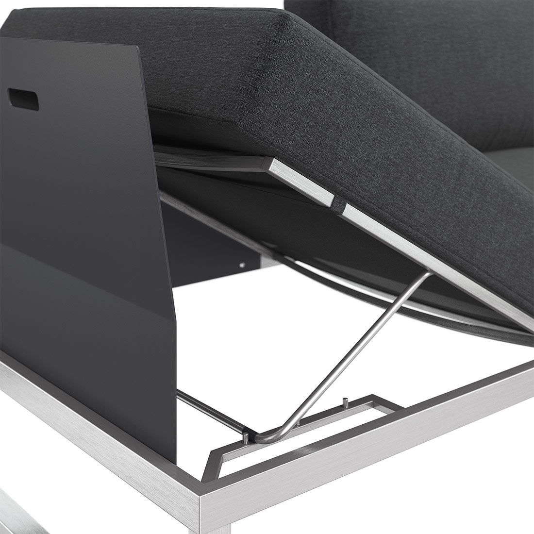 OUTLIV. Capri Gartenloungesofa verstellbar Edelstahl/Polyester