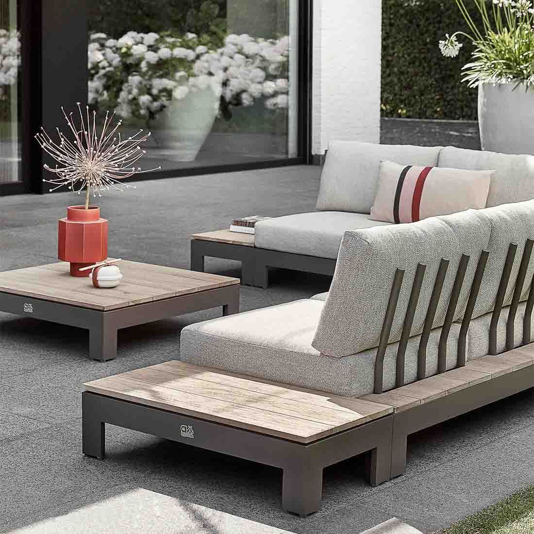 Apple Bee Sticks & More Ecklounge inkl. Loungetische Aluminium/Bee Wett