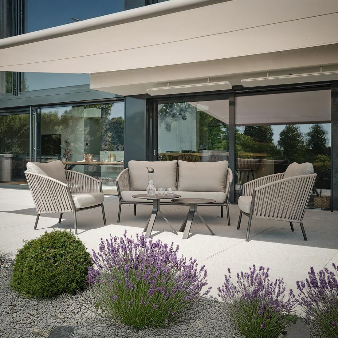 Stern Cliff Loungesessel Aluminium/Rope/Polyacryl