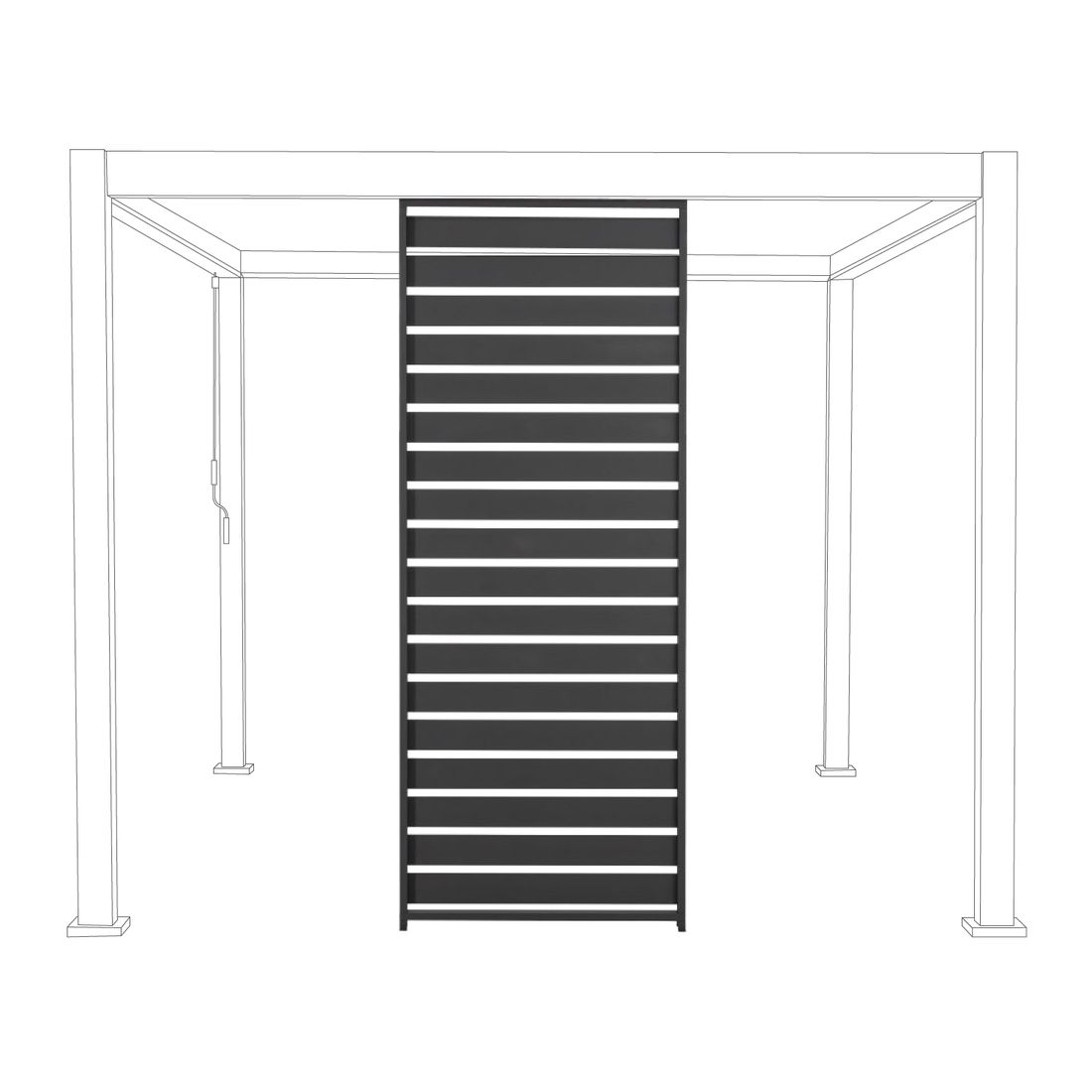 Mirador Lamellenwand horizontal