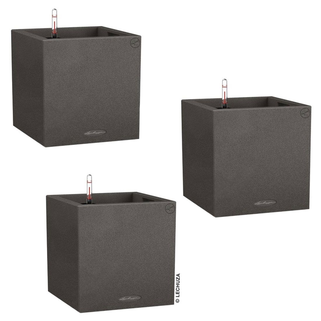 Lechuza Canto Pflanztopfset 3-teilig 30x30x30cm Kunststoff