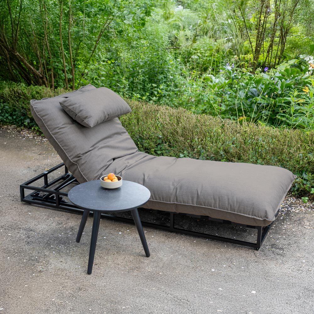 SCHÖNER WOHNEN-Kollektion Lunen Gartenliege verstellbar Aluminium/Sunbrella