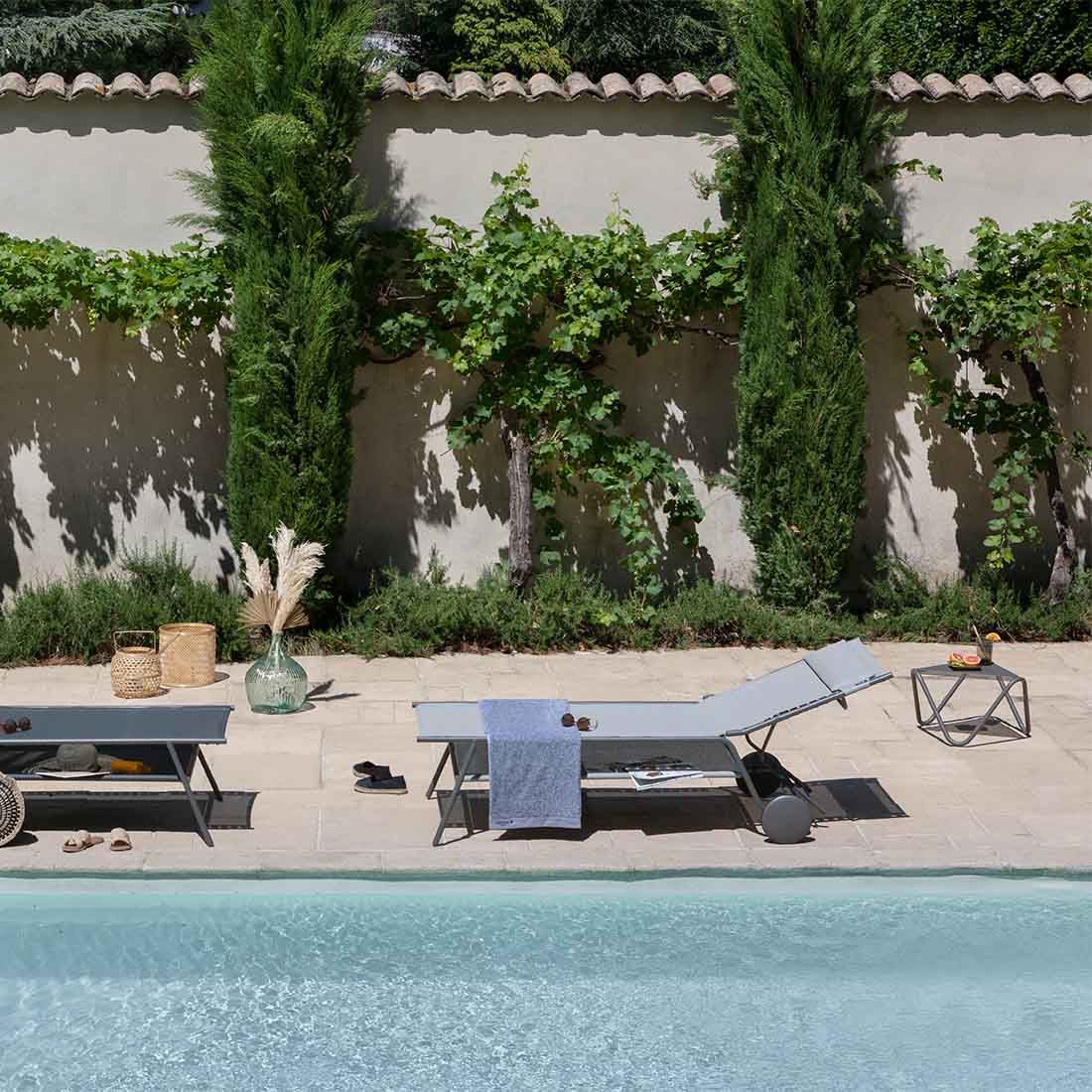 Lafuma Miami II Haut Gartenliege Stahl/BatylineDuo