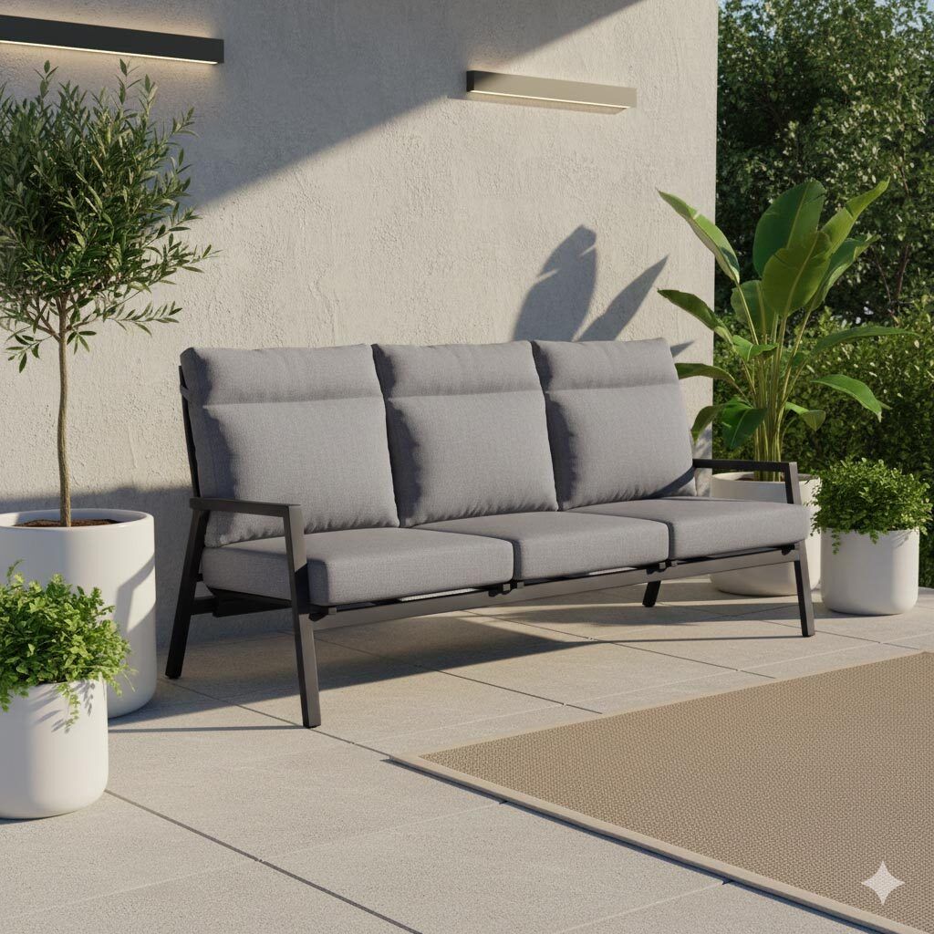 LC Garden Sondrino Diningsofa verstellbar Aluminium/Polyester