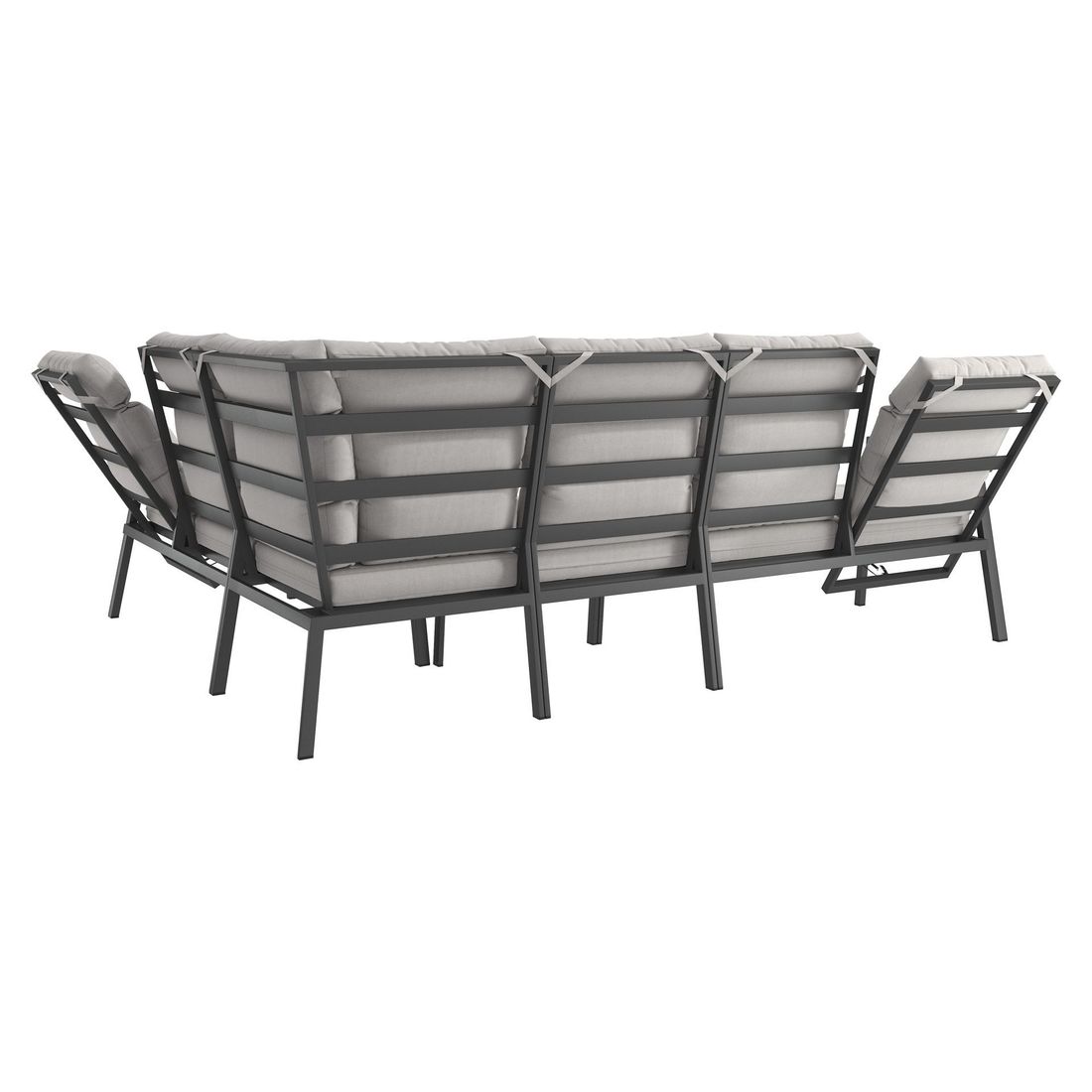 OUTLIV. Milano Dininglounge Tisch 160x90cm Aluminium/Polyester