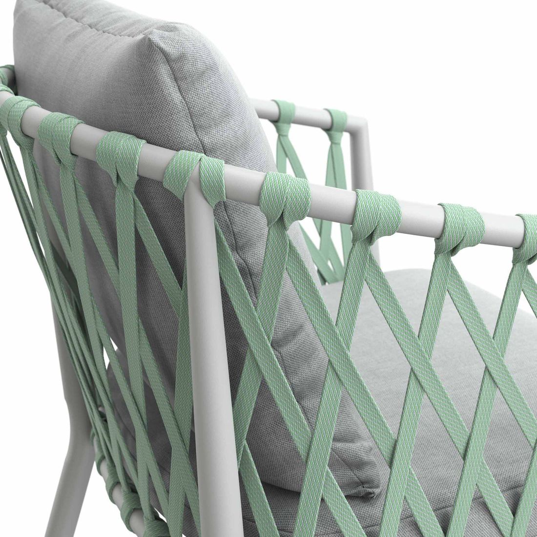 LC Garden Sunrepo Stapelsessel Aluminium mit Sitz- und Rückenkissen