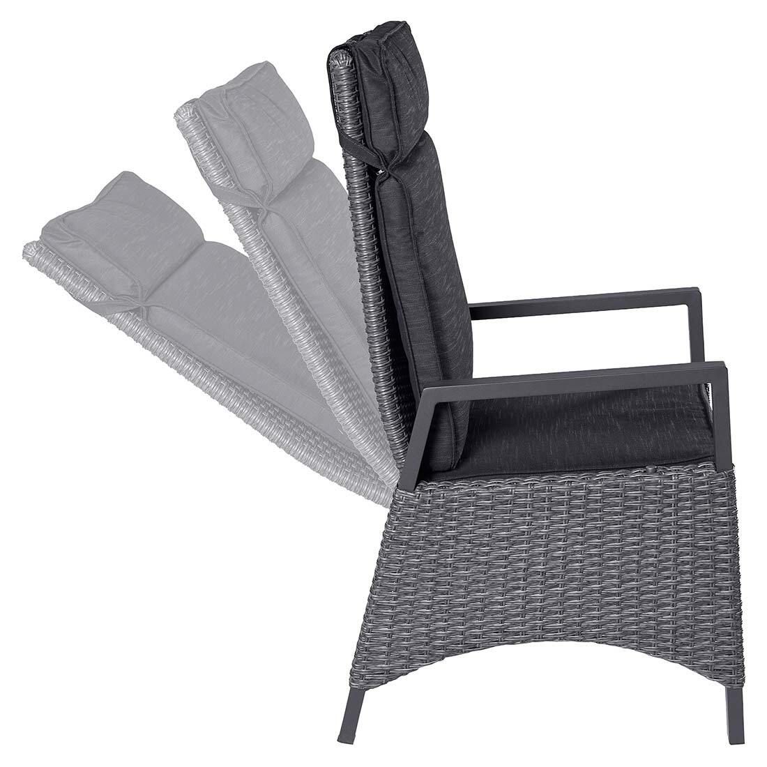 LC Garden Keramo Gartenmöbel-Set L verstellbar 6 (Plätze) Tisch 160/210x100cm