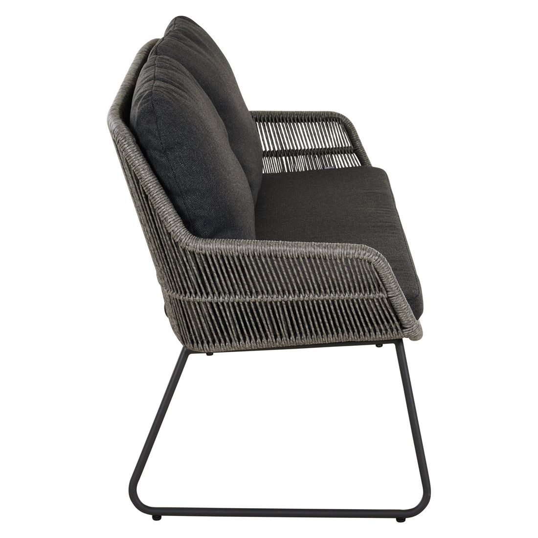 Siena Garden Kansas Diningsofa Aluminium/Geflecht