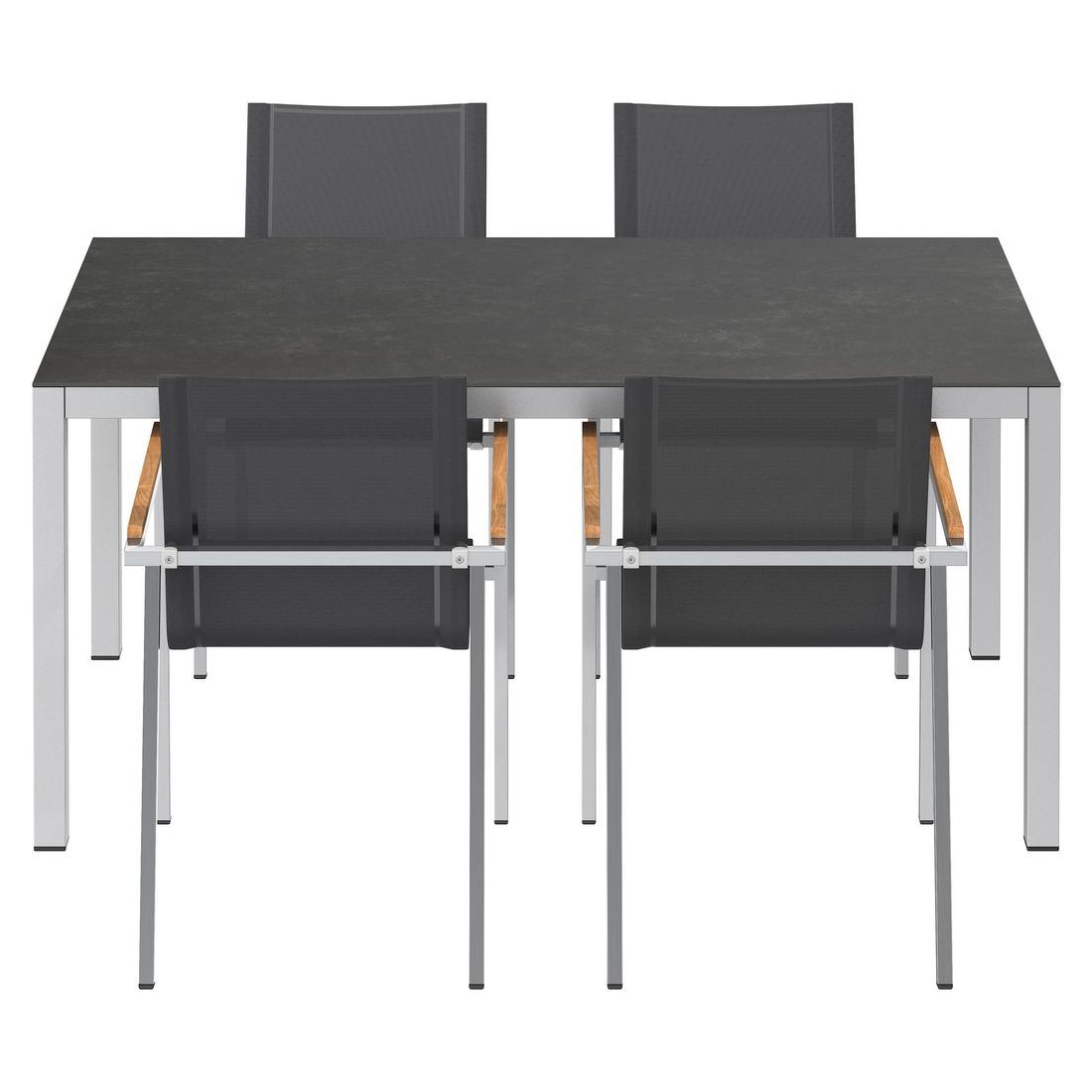 OUTLIV. Rimini Gartenmöbel-Set M (4 Plätze) Tisch 160x90cm