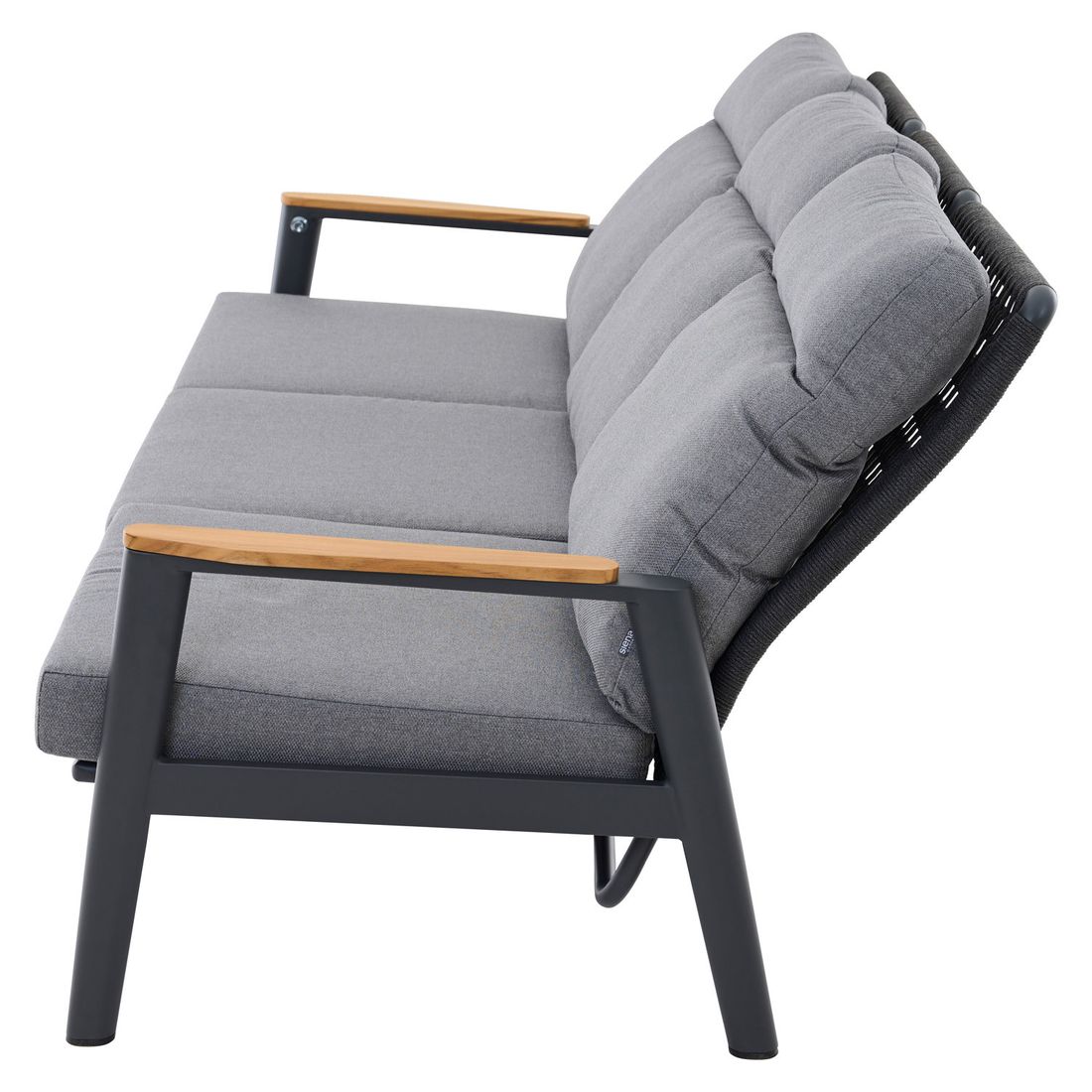 Siena Garden Cortina Gartenloungesofa verstellbar Aluminium/Rope/Polypropylen