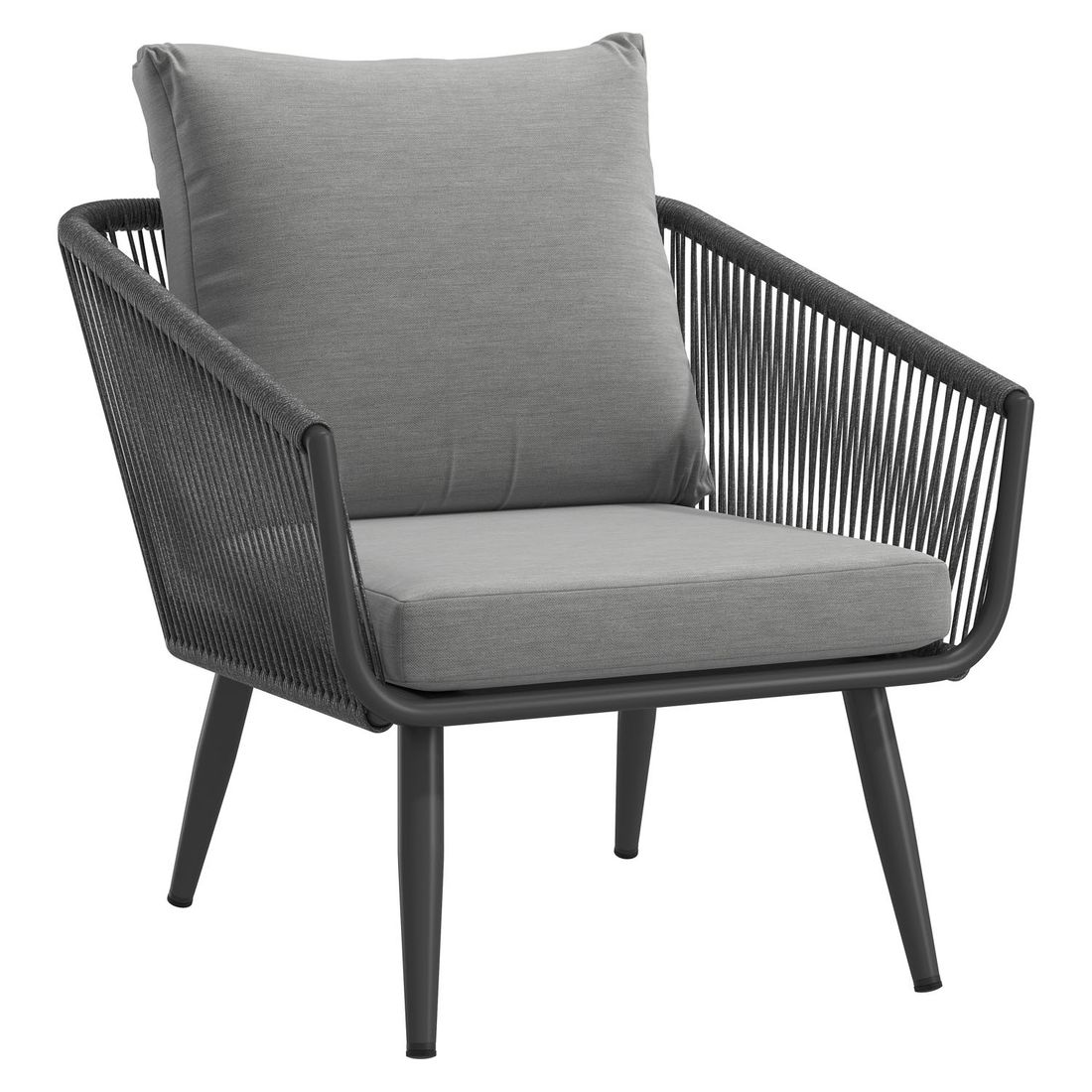 OUTLIV. Alex Loungeset inkl. Beistelltisch Aluminium/Rope/Olefin