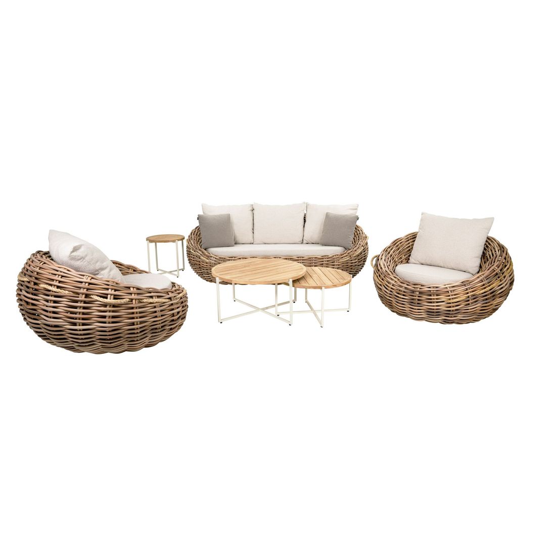 Apple Bee Cocoon Gartenloungesofa Polyrattan/Bee Wett